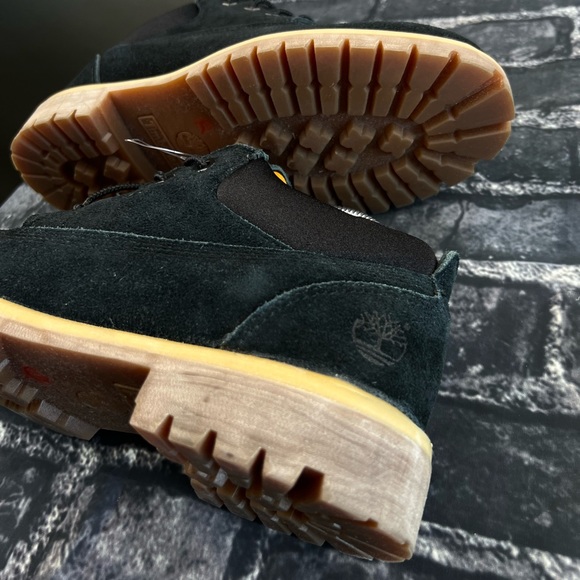 SOLD ARCHIVE - Waterproof Black Suede Leather Boots Timberland Designer Gorpcore - Picture 8 of 14